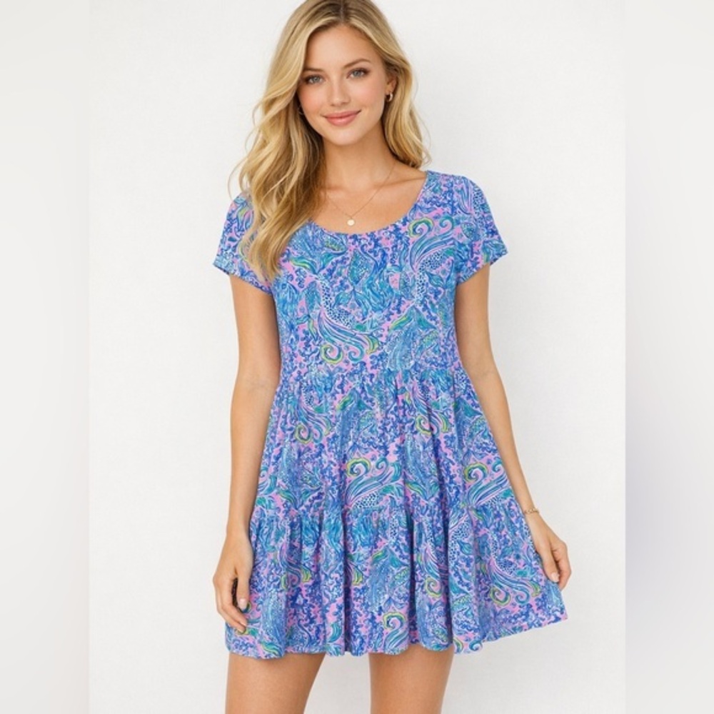 Lilly Pulitzer Dress Gianna Swing Dress Lilac Rose